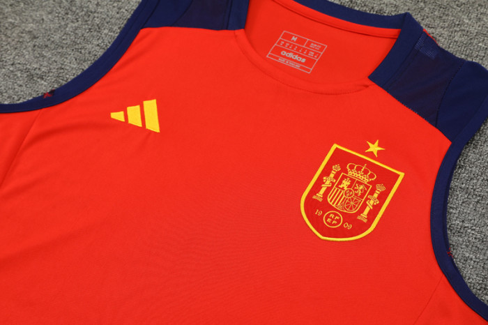 24-25 Spain Red Tank top and shorts suit