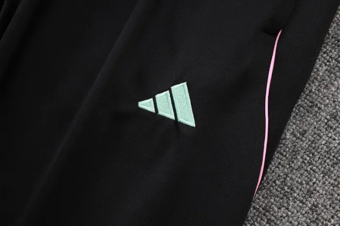 2025-26 JUV Black Kids Half Pull Tracksuit #E25110(童)(半拉链)
