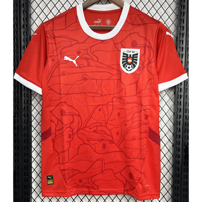 24-25 Austria Home Fans Soccer Jersey