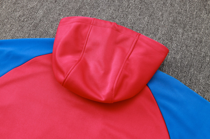 24-25 BAR Red Hoodie Half Pull Tracksuit #F555半拉连帽