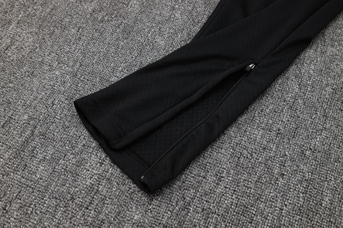 25-26 Portugal Black green Half Pull Tracksuit #B2507(半拉链)