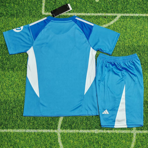 25-26 RMA Blue GoalKeeper Kids Soccer Jersey