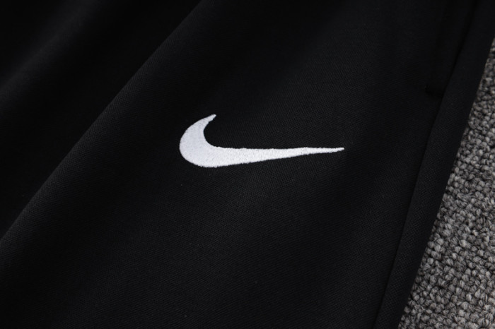 24-25 TOT Dark gray Hoodie Half Pull Tracksuit #F566半拉连帽