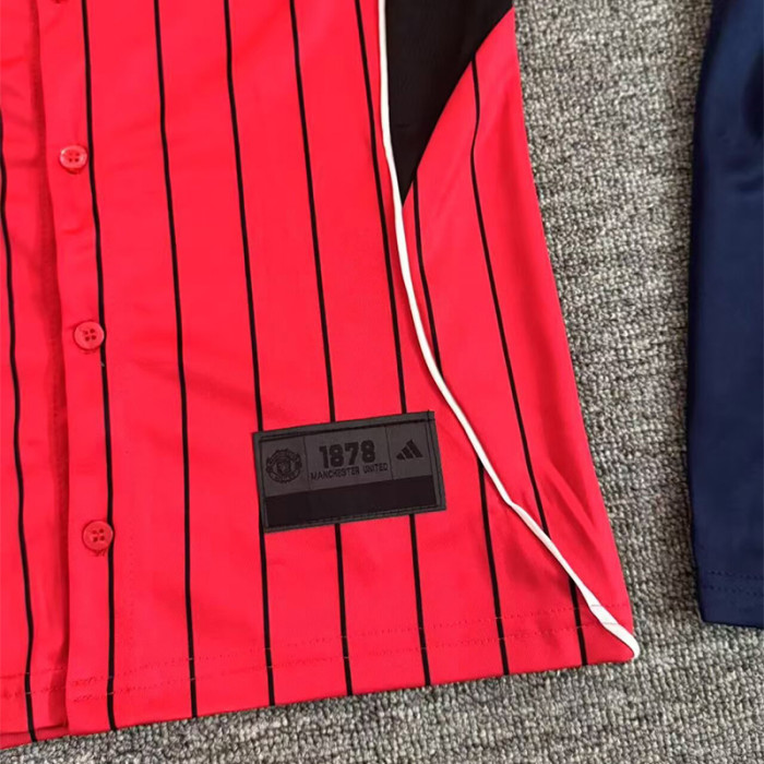2025-26 Man Utd Red Casual Edition Kids Baseball Jersey