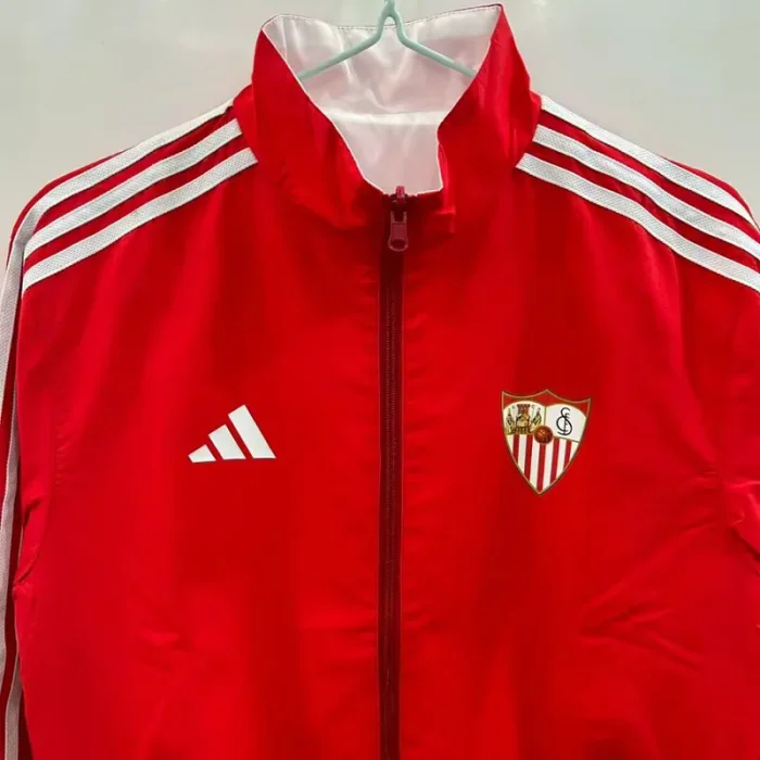 25-26 Sevilla Red & White Double Sided Windbreaker