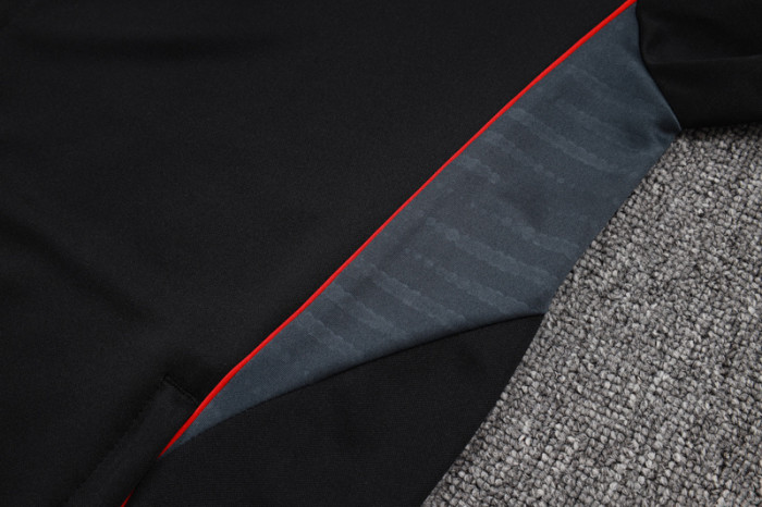 25-26 Ajax Black Kids Jacket Tracksuit #E25145(童装)