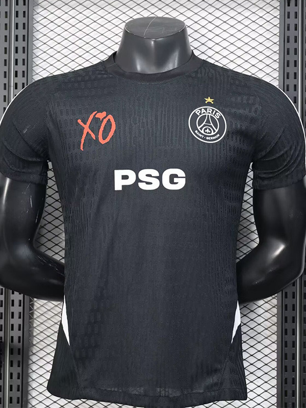 25-26 PsG Black X0 Special Edition Player Version Training shirts