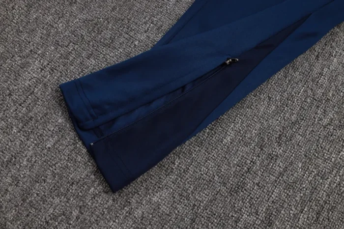25-26 PSG Royal blue Half Pull Tracksuit #B2566(半拉链
