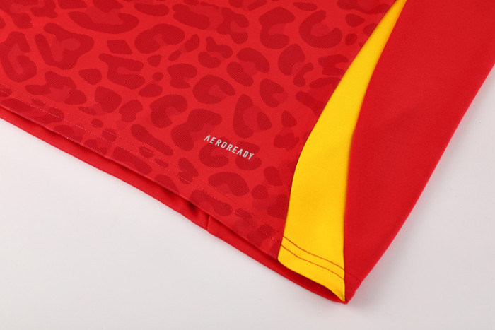 2024 AD Red Half Pull Tracksuit #AB08 (半拉链)