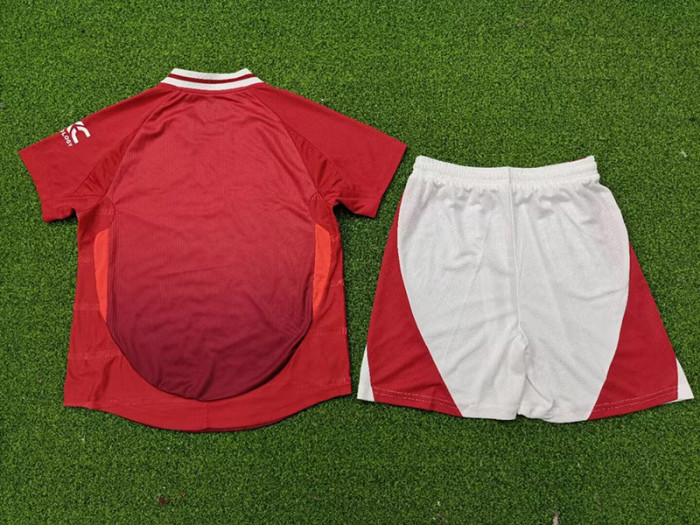 24-25 Man Utd Home Kids Player Version Soccer Jersey (球员童装)