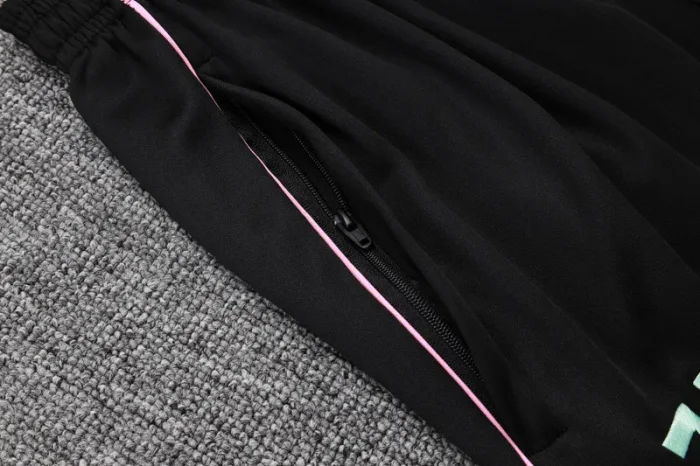 2025-26 JUV Black Kids Half Pull Tracksuit #E25110(童)(半拉链)