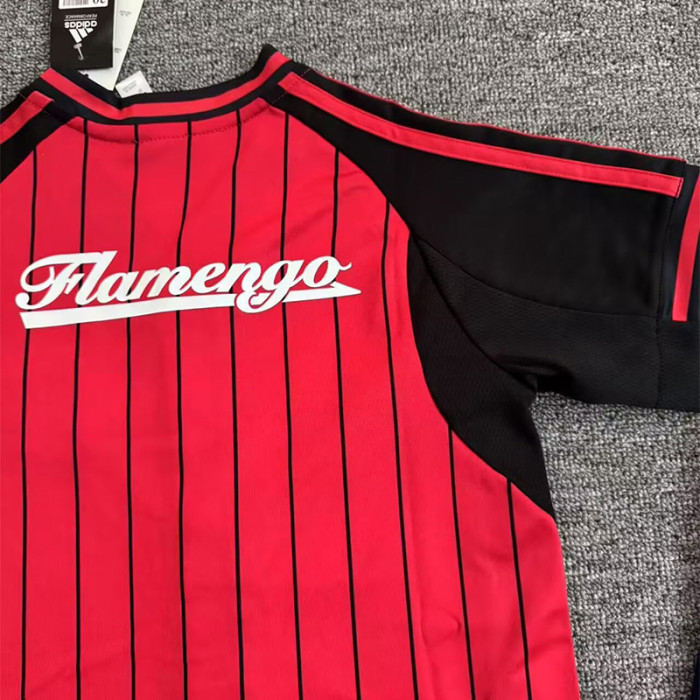 2025-26 Flamengo Red Casual Edition Kids BaseballJersey