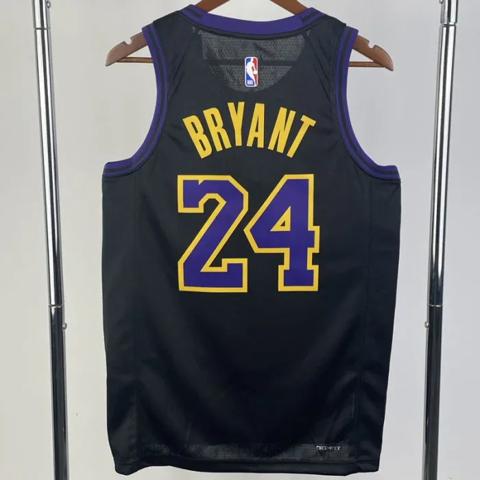 2023-24 LAKERS BRYANT #24 Black City Edition Top Quality Hot Pressing NBA Jersey