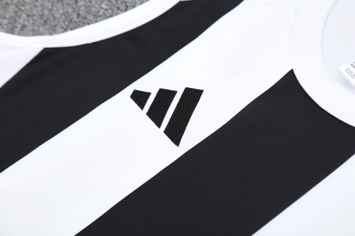 2025 AD White black Tank top and shorts suit