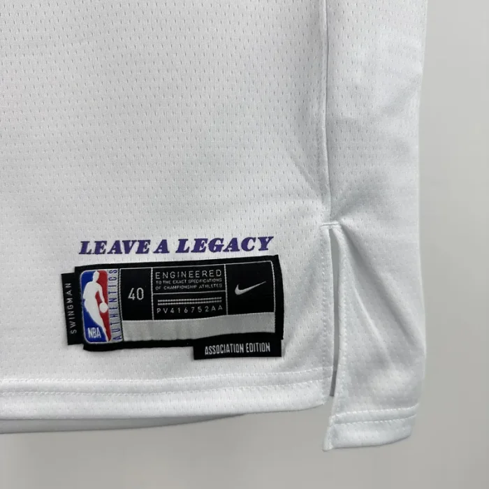 2022-23 Lakers JAMES JR. #9 White Top Quality Hot Pressing NBA Jersey(圆领)