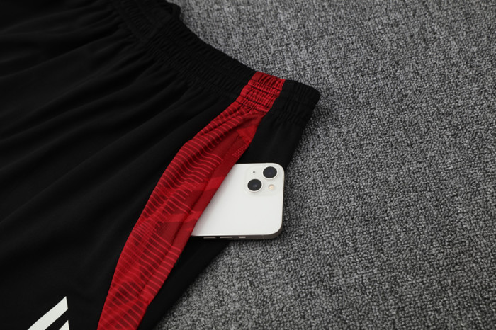 25-26 Man Utd Black red Training Short Suit
