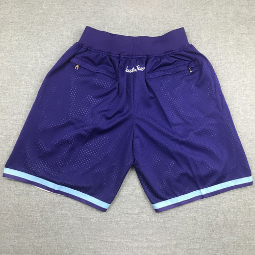 HORNETS Blue City Edition Top Quality NBA Pocket Pants #黄蜂队