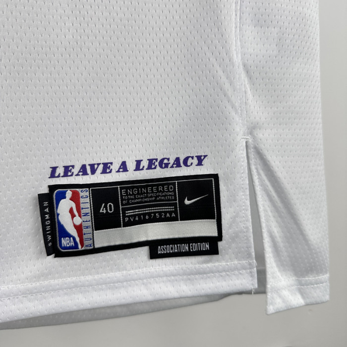 22-23 LAKERS O'NEAL #34 White Top Quality Hot Pressing NBA Jersey(圆领)