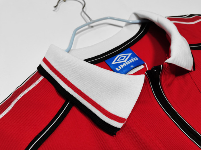 1998-1999 Man Utd Home Retro Soccer Jersey