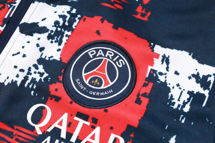 24-25 PSG Royal blue Jacket Tracksuit #A757(喷墨)