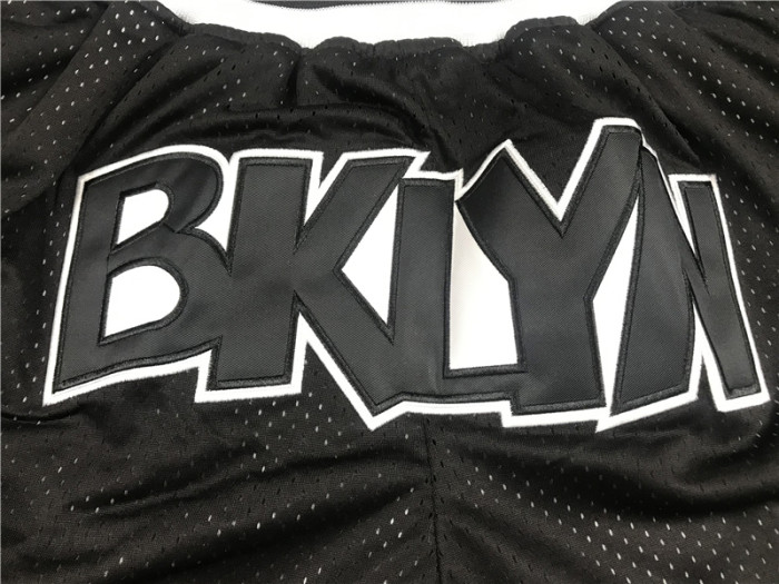 NETS Black City Edition Top Quality NBA Pocket Pants #篮网队