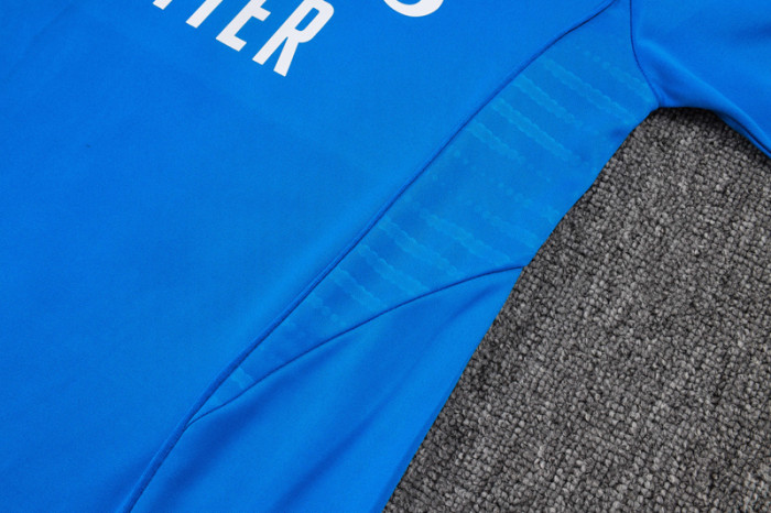 25-26 RMA Lake blue Kids Half Pull Tracksuit #E25128(童装)(半拉链)
