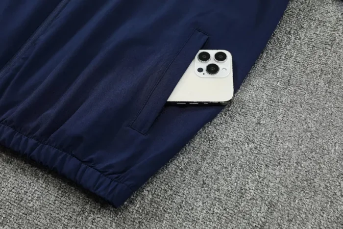 2025-26 PSG Royal blue Hoodie Jacket Tracksuit