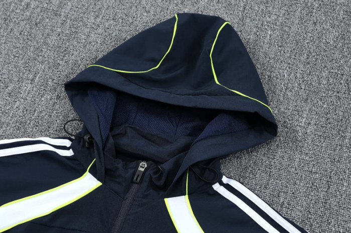 2025-26 RMA Royal blue Hoodie Jacket Tracksuit