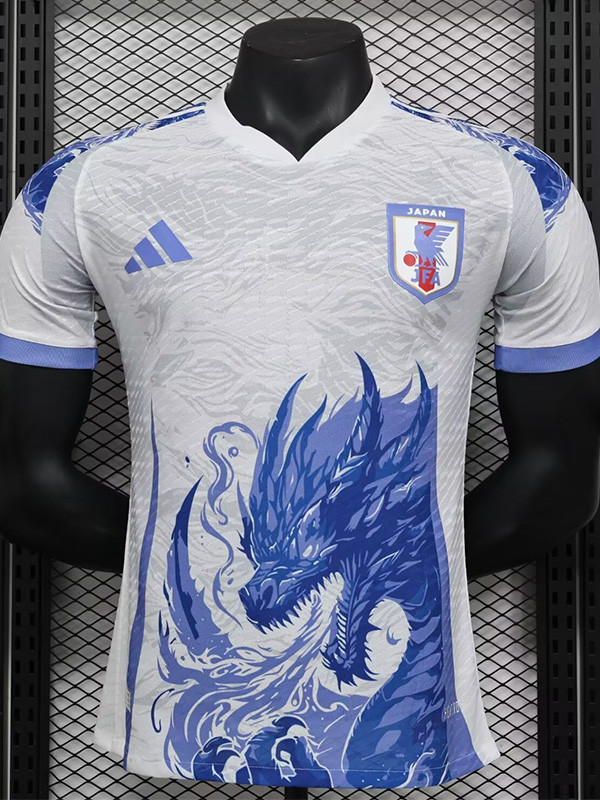 24-25 Japan White Special Edition Player Version Soccer Jersey *蓝龙