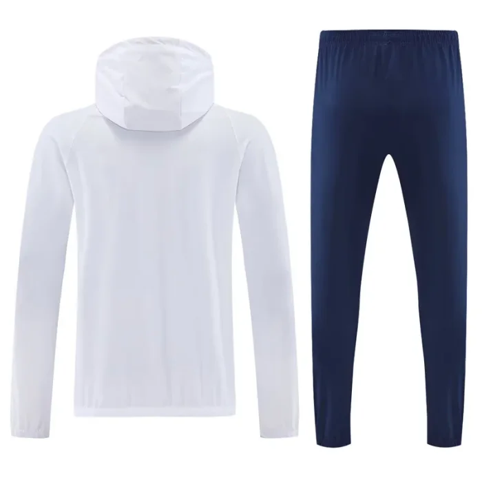 2025-26 PSG White Hoodie Jacket Tracksuit