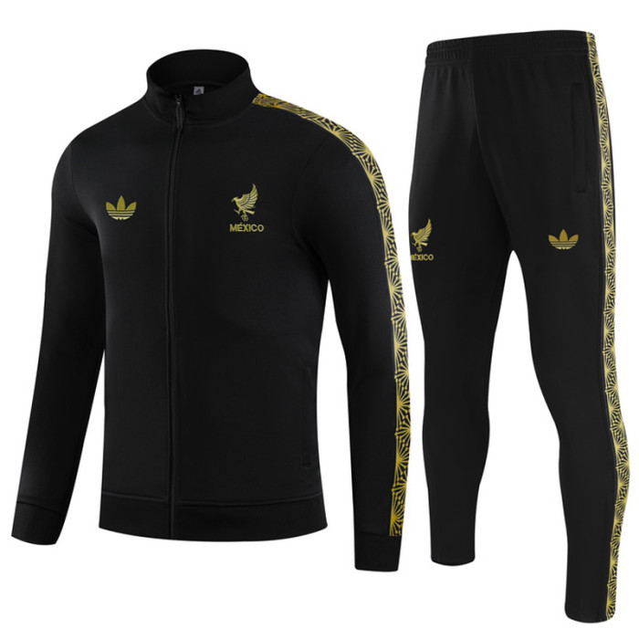 25-26 Mexico Black Jacket Tracksuit
