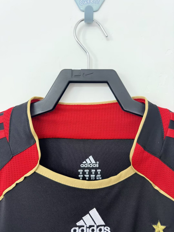 2006-2007 ACM Away Black Retro Soccer Jersey
