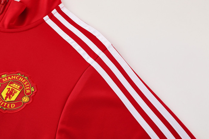 24-25 Man Utd Red Jacket Tracksuit #01