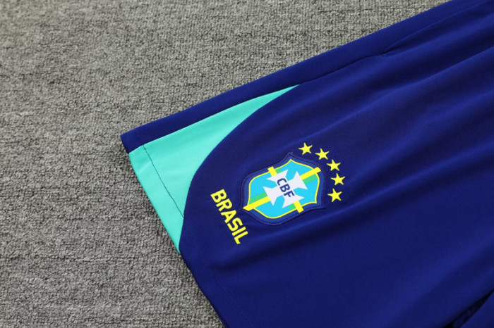 24-25 Brazil Fancy blue Tank top and shorts suit