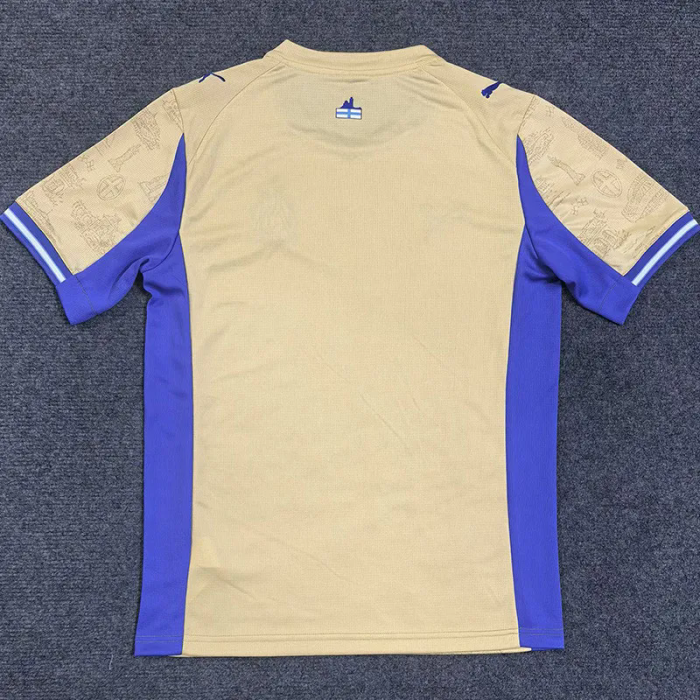 25-26 Marseille Earthy Yellow Fans Soccer Jersey