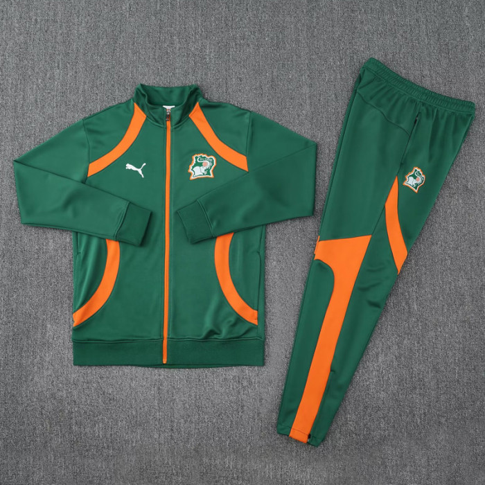 25-26 Ivory Coast Dark green Jacket Tracksuit