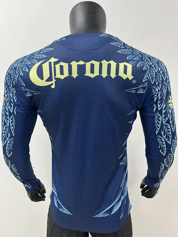 25-26 Club America Away Long Sleeve Player Version Soccer Jersey