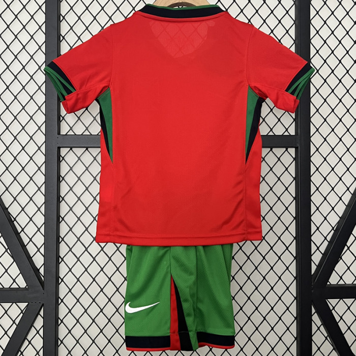 24-25 Portugal Home Kids Soccer Jersey