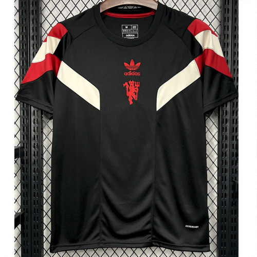 24-25 Man Utd Black Red White Training shirts