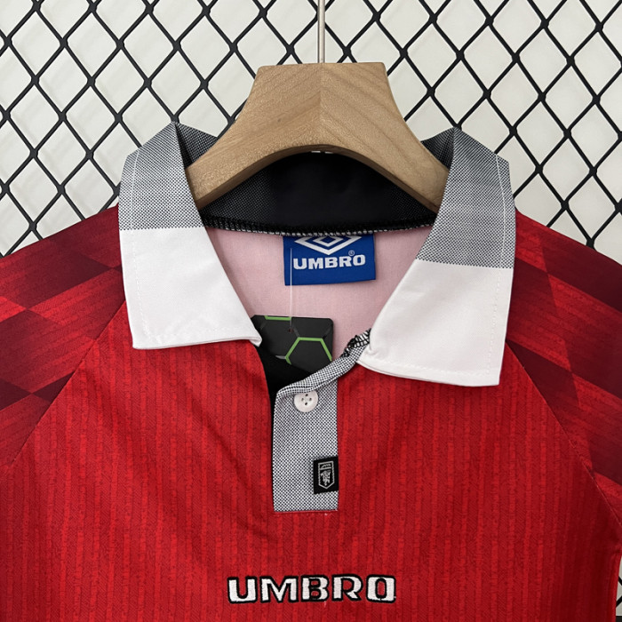 1996-1997 Man Utd Home Kids Retro Soccer Jersey