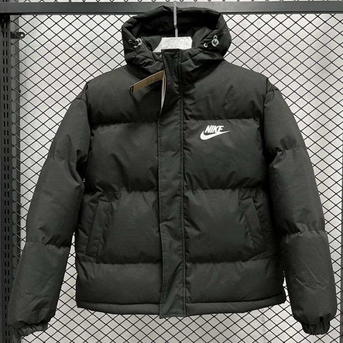 24-25 MF3 NK Black Hooded Cotton Coat #棉衣