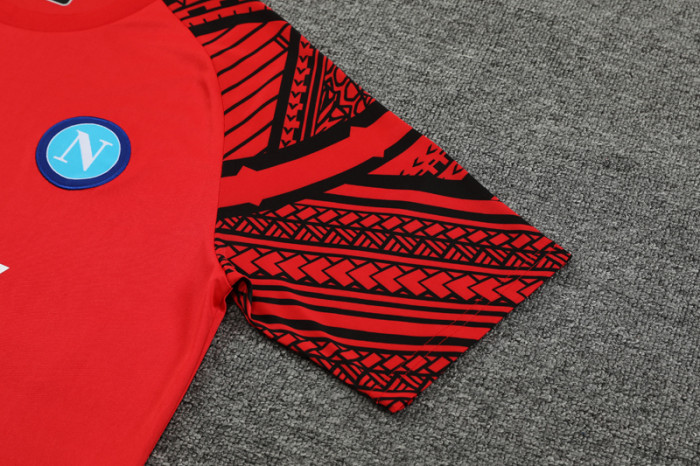 24-25 Napoli Red Training Short Suit