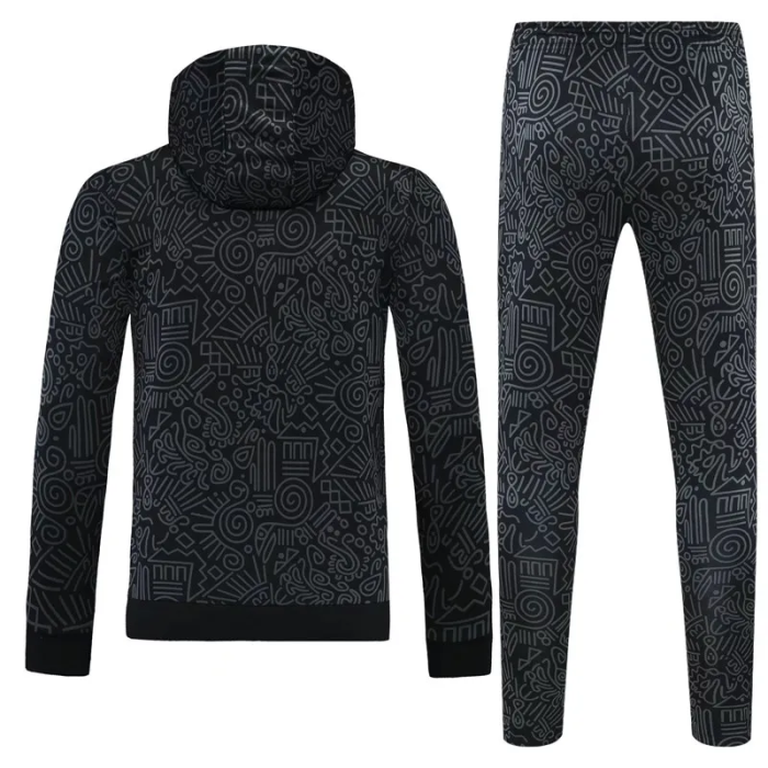 25-26 Club America Black Hoodie Tracksuit