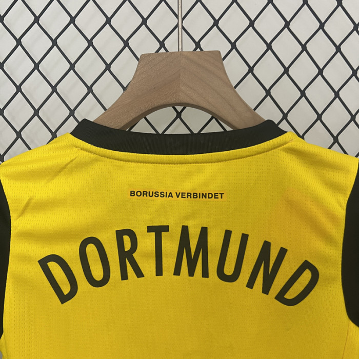 24-25 Dortmund Home Kids Soccer Jersey