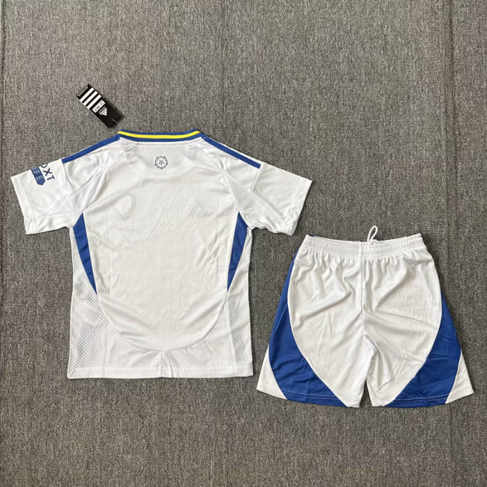 24-25 Leeds United Home Kids Soccer Jersey