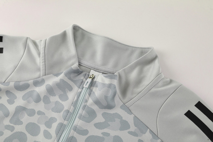 2025 AD Grey Half Pull Tracksuit #AB08 (半拉链)