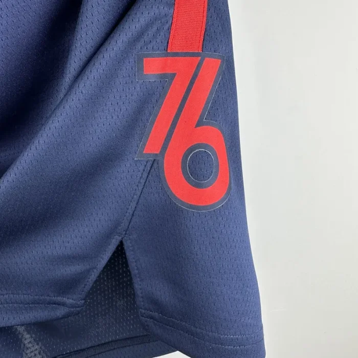 2023-24 76ERS Royal Blue City Edition Top Quality NBA Pants