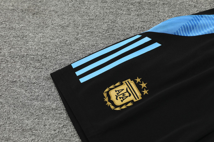 24-25 Argentina Black Tank top and shorts suit