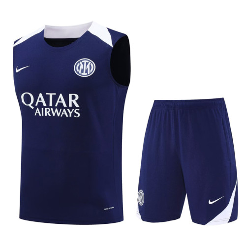 25-26 INT Royal blue Tank top and shorts suit