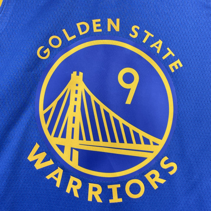 22-23 WARRIORS IGUODALA #9 Blue Top Quality Hot Pressing NBA Jersey (V领)